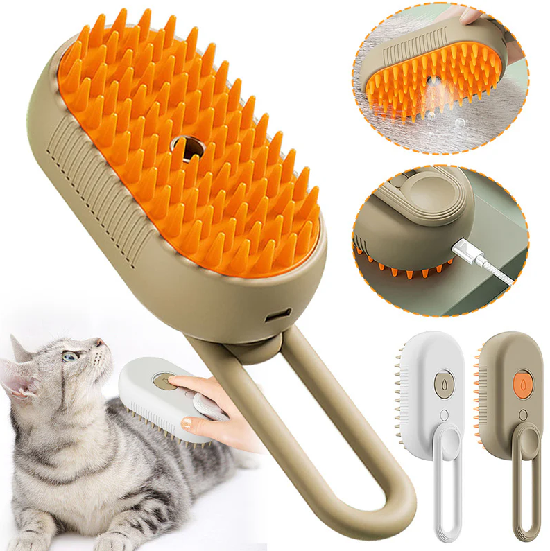 3 in 1 Electric Spray Grooming Brush