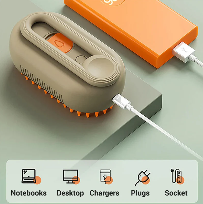 3 in 1 Electric Spray Grooming Brush