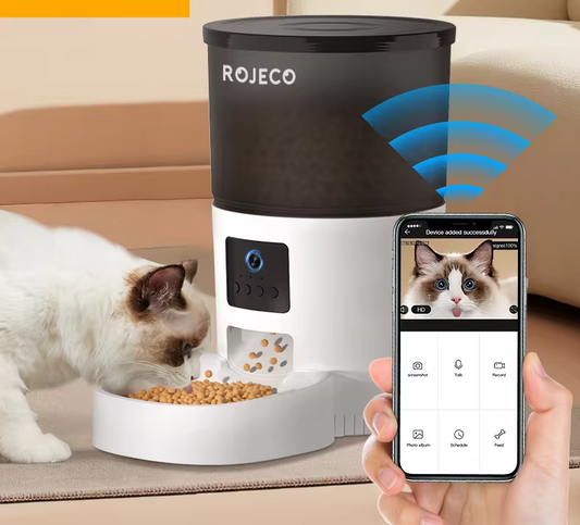 Smart Automatic Pet Feeder with Camera